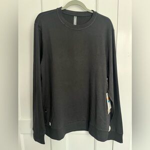 Vuori Black Crew Neck Long Sleeve Men’s shirt